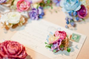 造花と手紙