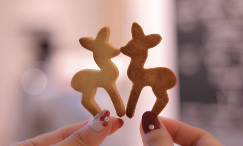 キスするバンビ
